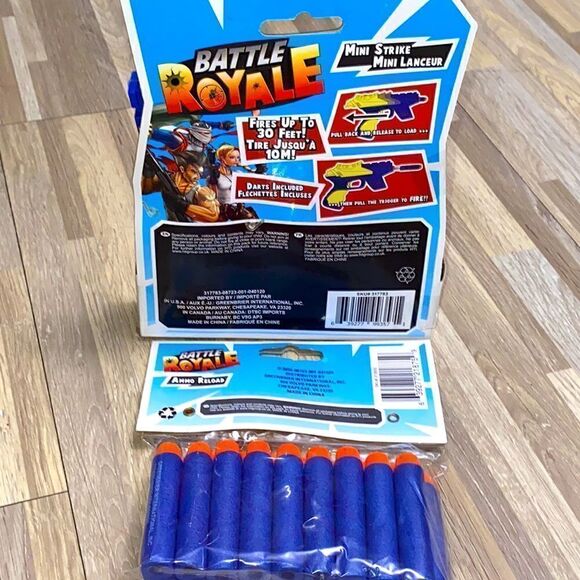 New Battle Royal Mini Strike Nerf Gun Shooter and ammo reload 18 darts Fortnite - Picture 4 of 5